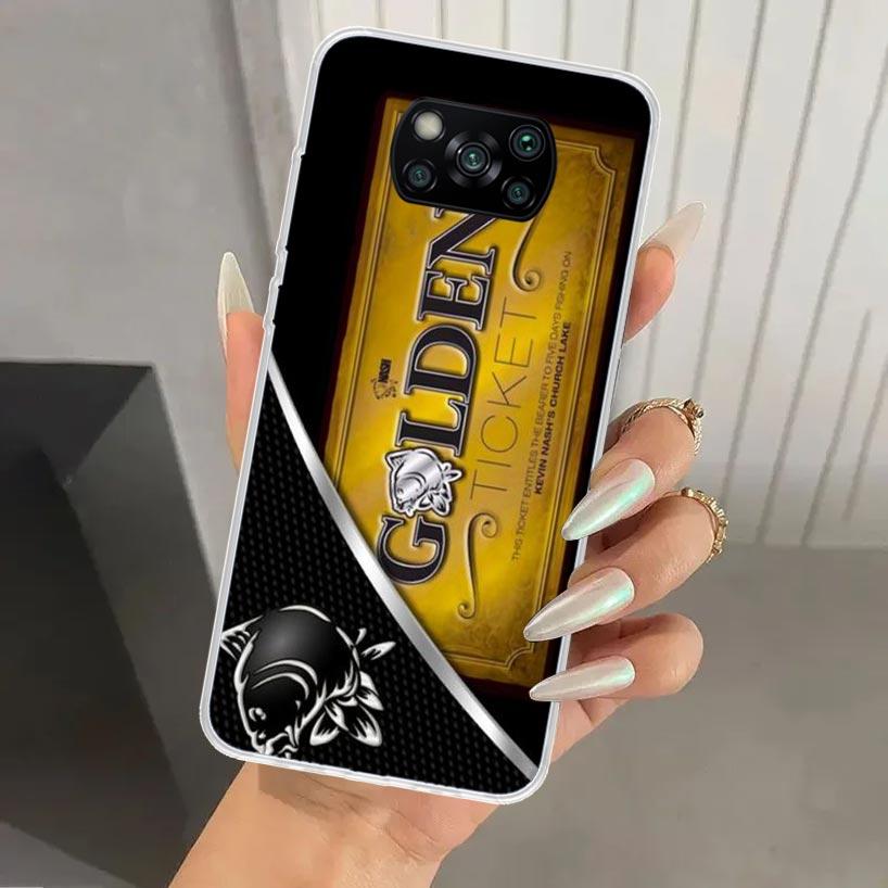 Nash Fishing Art Phone Case for Xiaomi Poco X5 X6 X7 Pro F7 Ultra M7 Redmi 15 15C 13 13C 12 12C 10 10A 10C 9 9A 9C 9T Shell Poco