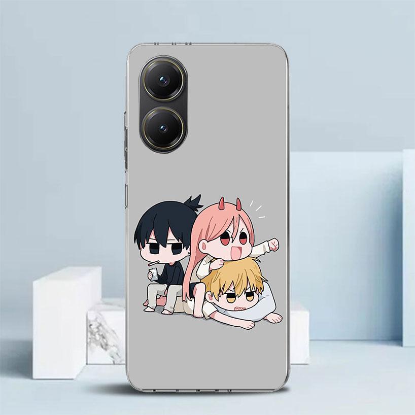 C-Chainsaw Mans Cute Phone Case For Xiaomi Poco F7 Ultra X5 X6 X7 Pro M7 Redmi 15C 15 13C 13 12C 12 10C 10 10A 9 9C 9A 9T Cover