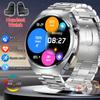 New Smart Watch Headset Two In One Wireless Bluetooth Dual Earbuds Call Health Monitor Sport Tracker Smartwatch For Men IOS