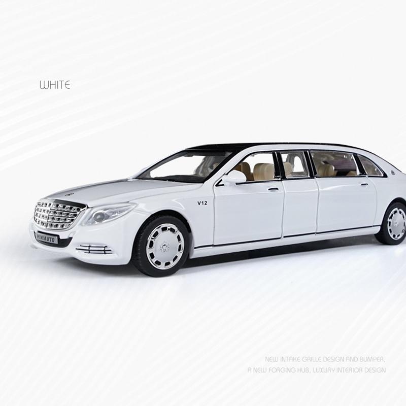 1:32 Spielzeugautos Maybach S650 Extended Edition Metallspielzeug-Legierung Autodruckguss & Spielzeugfahrzeuge Automodell Licht- und Tonspielzeug für Kinder