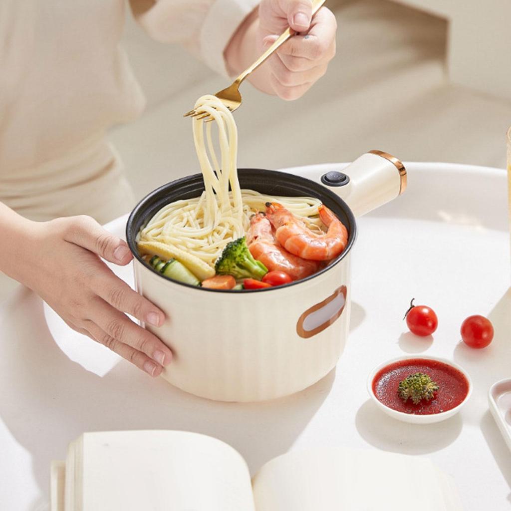 Electric Cooker 1.6L 2 Gear Electric Cooker Nonstick Household Electric Rice Cooker for Oatmeal Cooking Pasta