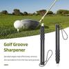 Golf Grooves Sharpener Portable Alloy Golf Club Wood Iron Wedge Head Cleaner Sharpening Re-Grooving Tool Golf Accessories