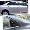 For Toyota Corolla 2007 2008 2009 2010-2013 ABS Plastic Rear Window Quarter Louver Cover Side Vent Trim Car Adhesive Accessories
