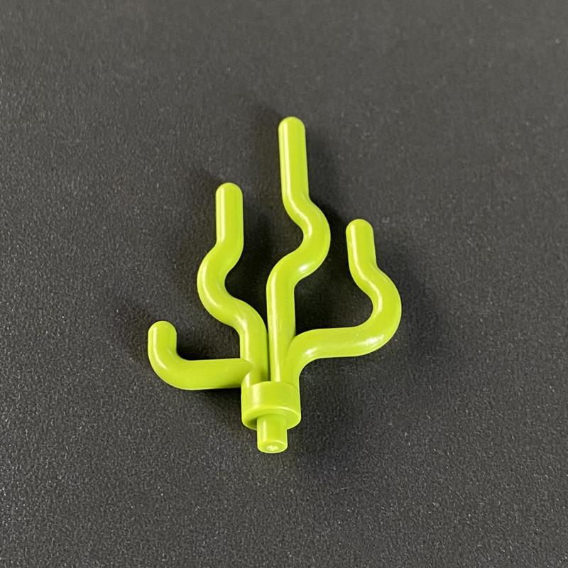 Compatible Building Block 30093 Small Particle Building Block Parts Aquatic Plants Seaweed Plants, Green Plant Leaf Accessories Supplement