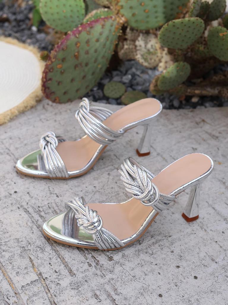 Fashion Summer Sexy Women Shoe 2025 New European American Simple High Heel Sandals Fashion Large Slippers Casual Allmatch Shoe Sandalias