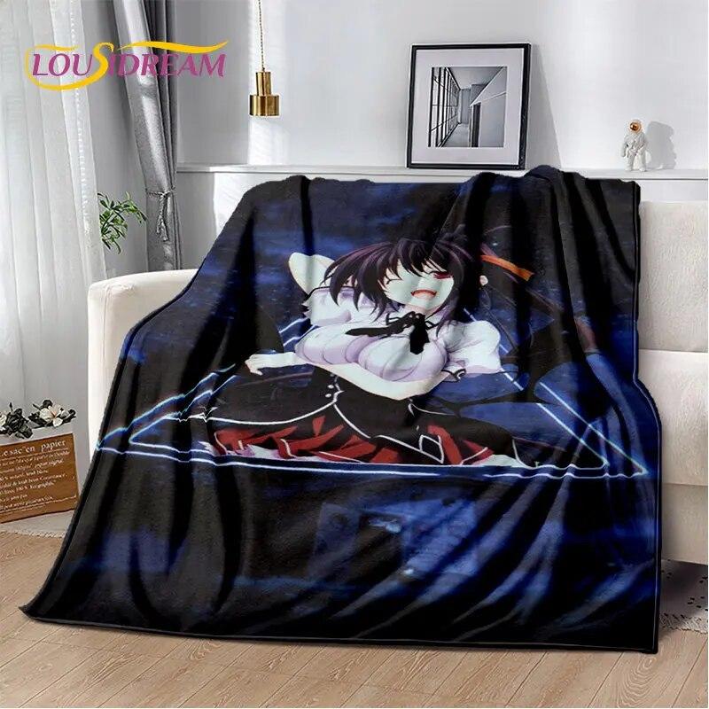 Anime High School D×D Sexy Girl Soft Plush Blanket,Flannel Blanket Throw Blanket for Living Room Bedroom Bed Sofa Picnic Cover