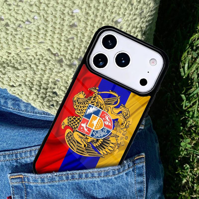 Armenia Coat Of Arms Flag Phone Case Cover for IPhone 11 12 13 14 15 16e 17 Pro Max Coque for IPhone 17 Air