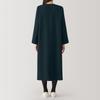 MUJI Brushed Pullover Long Sleeve Dark Size XXL Women's Dress, Navy, BC2KSA4A, Women's
