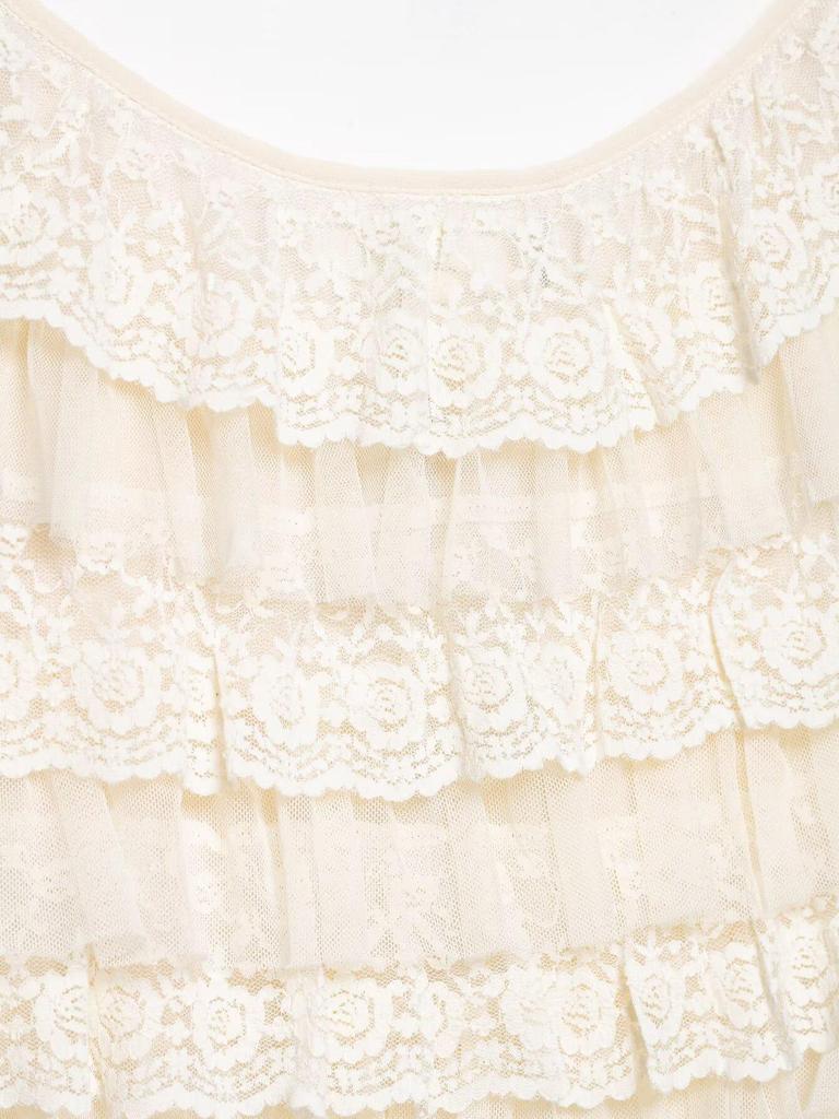 2026 Spring European & American Style Lace Layered Fashion Top 