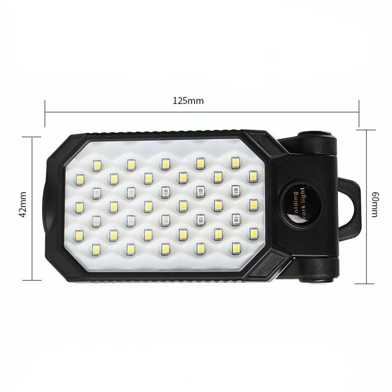 LED Hand-held Mobile Work Light Multi-functional Folding Magnetic Emergency Vehicle Maintenance Light Camping Work Light