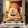 Custom Text Printed Tapestry Spy × Family Pattern Large Wall Hanging Indoor Room Decor