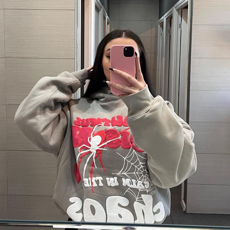 Y2K Hoodie Women's Harajuku Letter Printing Loose Hip Hop Punk Long Sleeve Pocket Men's Top Sports Street Wear