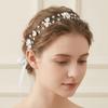 Beaded Wedding Headband Pearls Wedding Hair Accessories Elegant Bride Crown Tiaras Girl