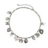Punk Styles Adjustable Heart Charm Elegant Necklace Convenient Accessory for Trendy Women Fashion Jewelry Gifts