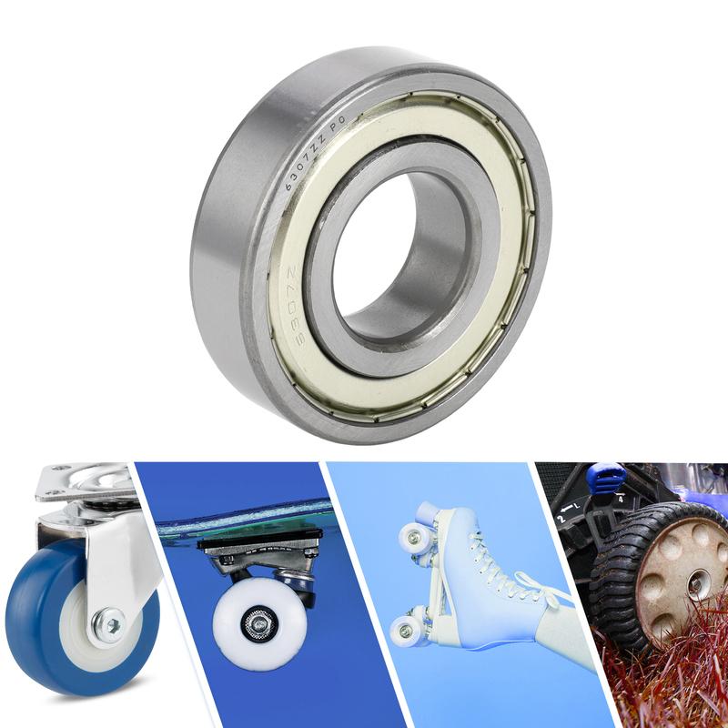 Motoforti 6307ZZ Deep Groove Ball Bearings P0 35x80x21mm Lubricated Bearings Double Metal Seal Scooter Skateboard Wheel