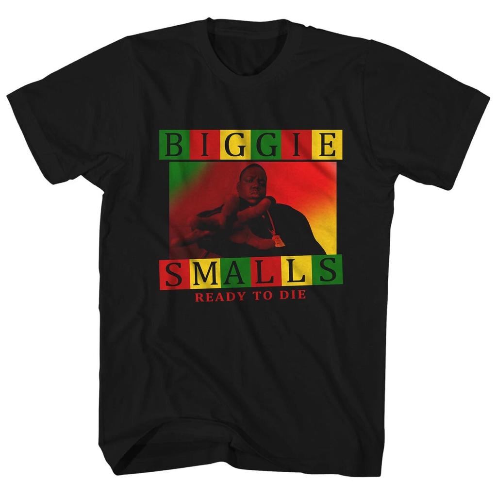 The Notorious BIG Rasta Ready Mens T Shirt Hip Hop Classic Rap Tee Biggie Black