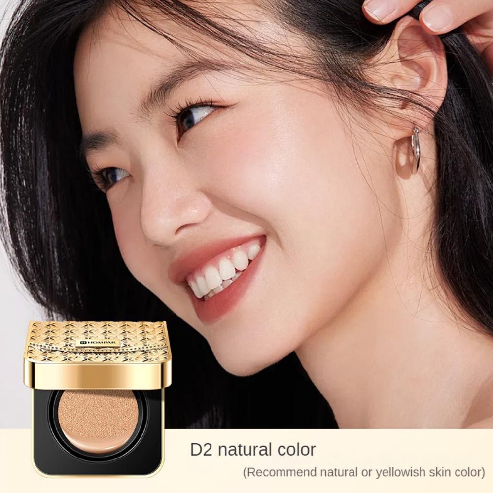 Xiaojinbao Air Langanhaltendes Make-up, Air Cushion BB Cream Concealer, Langanhaltendes Make-up, leichte und zarte Air Cushion Cream mit Ersatzkern