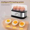 Electric Rapid Egg Cooker Multi-functional Egg Boiler Poacher Steamer with Measuring Cup AU/US 6 Grids Eggs Cooker for Kitchen