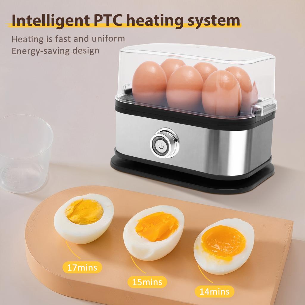 Electric Rapid Egg Cooker Multi-functional Egg Boiler Poacher Steamer with Measuring Cup AU/US 6 Grids Eggs Cooker for Kitchen