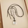 Polka Dot Charm Long Sweater Chain Heart Pendant Sweater Necklace Heart Pendant Necklace  For Women