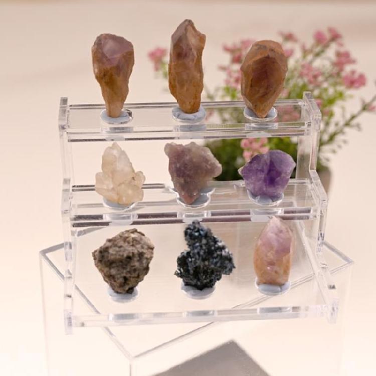 Practical Acrylic Storage Box Sturdy Acrylic Crystal Holder For Safe Display Of Valuable Stones In Various Settings