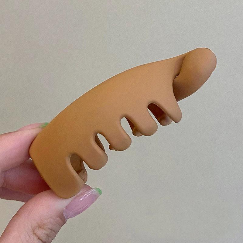 Matte Banana Hair Claws for Women Vertical Twist Clip Korean Fashion High Ponytail Fixed Hair Clip Hairstyle Hair Accessory