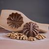 Household Kitchen Pasta Mold - Handmade Baozi Pattern Steamed Bread & Walnut Mooncake Baking Wooden Flower Roll Mould