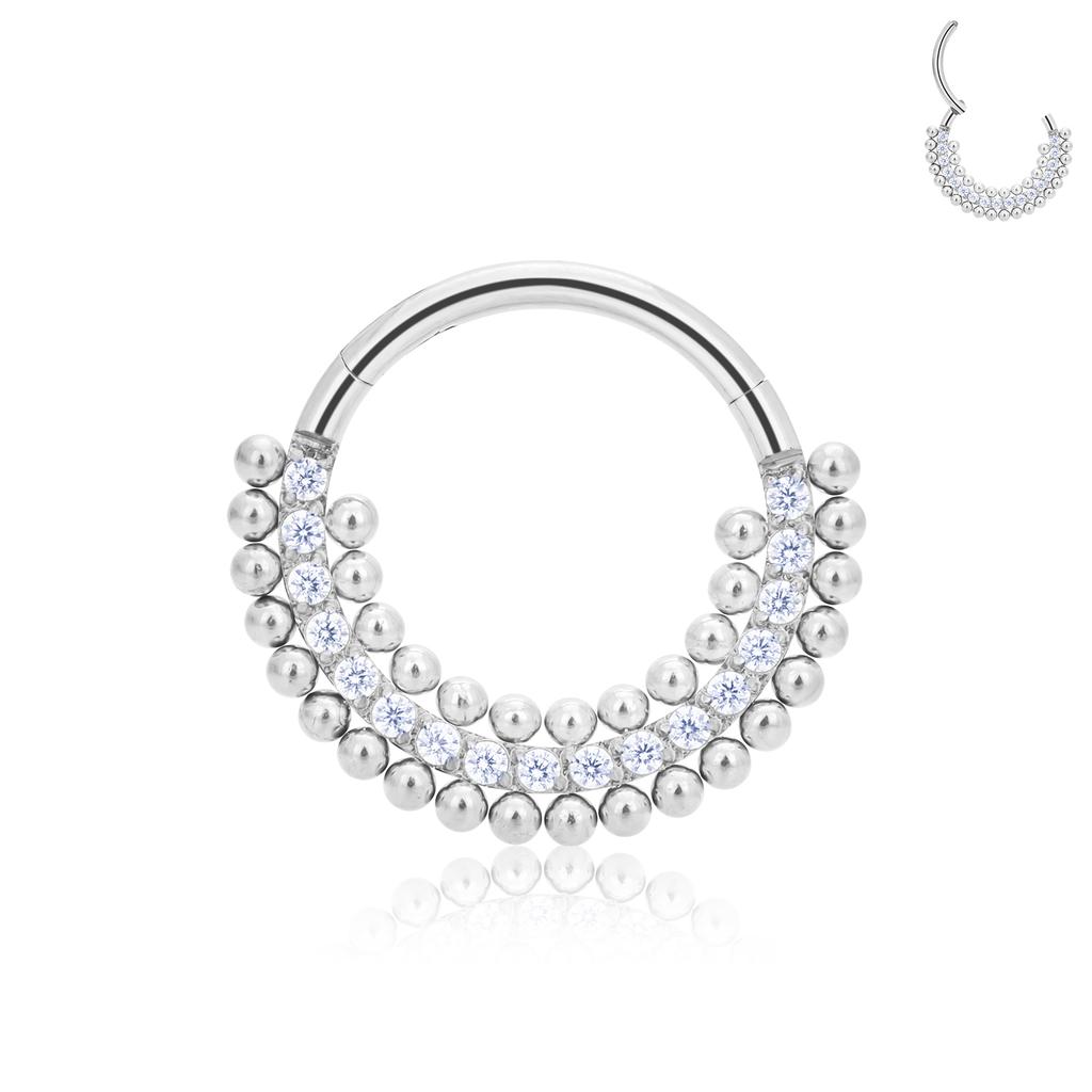 G23 Titanium Piercing Nose Ring Body Jewelry Hoop Earings ASTM F136 Cartilage Tragus Diaphragm Titanium Hing