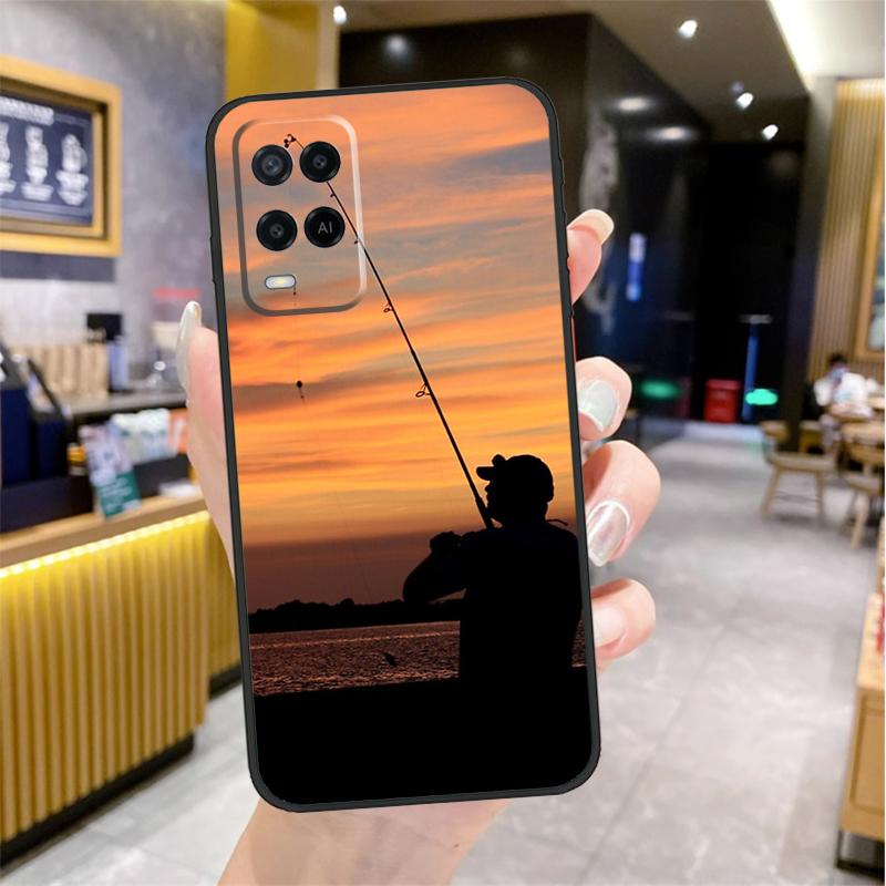 Fishing Rod Case For Oppo A96 A76 A16 A17 A18 A60 A80 A40 A38 A58 A78 A98 A94 A74 A54 A15 A57 A77 A5 Pro