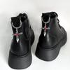 Removable Metal Devil Wings Cross Martin Boot Shoes Buckles Decoration Pendant Martin Boots Shoe Accessories Y2K Party Jewelry