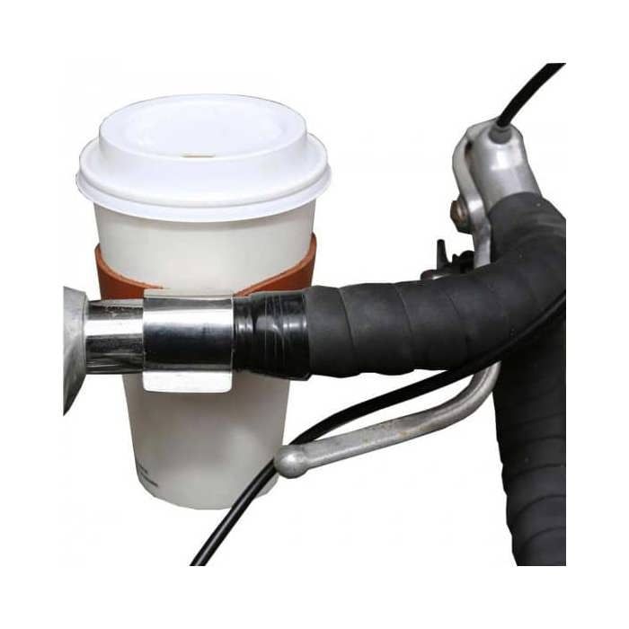 Porte-Gobelet - Kikkerland - Marron - Cuir véritable - Vélo loisir - Mixte