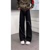 American High Street Trendy Brand Men's and Women's Loose Embroidered Jeans Spring and Autumn Washed Wide Feet Fashion Ruffian Handsome Straight Trous