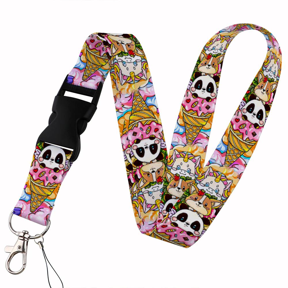 

Beautiful animal Lanyard Keys Chain Badge Holder ID Credit Card Pass Hang Rope Lariat Mobile Phone Charm Accessories Gifts