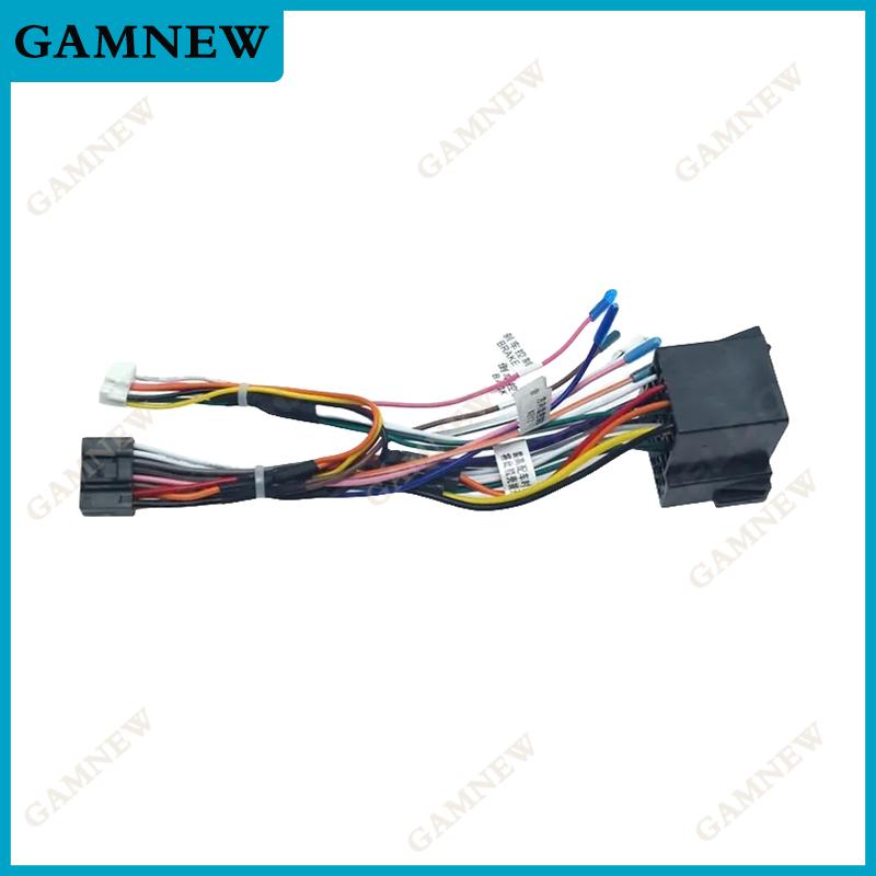 

Car Radio Stereo Head Unit 16Pin Wire Harness Adapter With Canbus Box For Volkswagen Android Power Cable Connector Only Cable