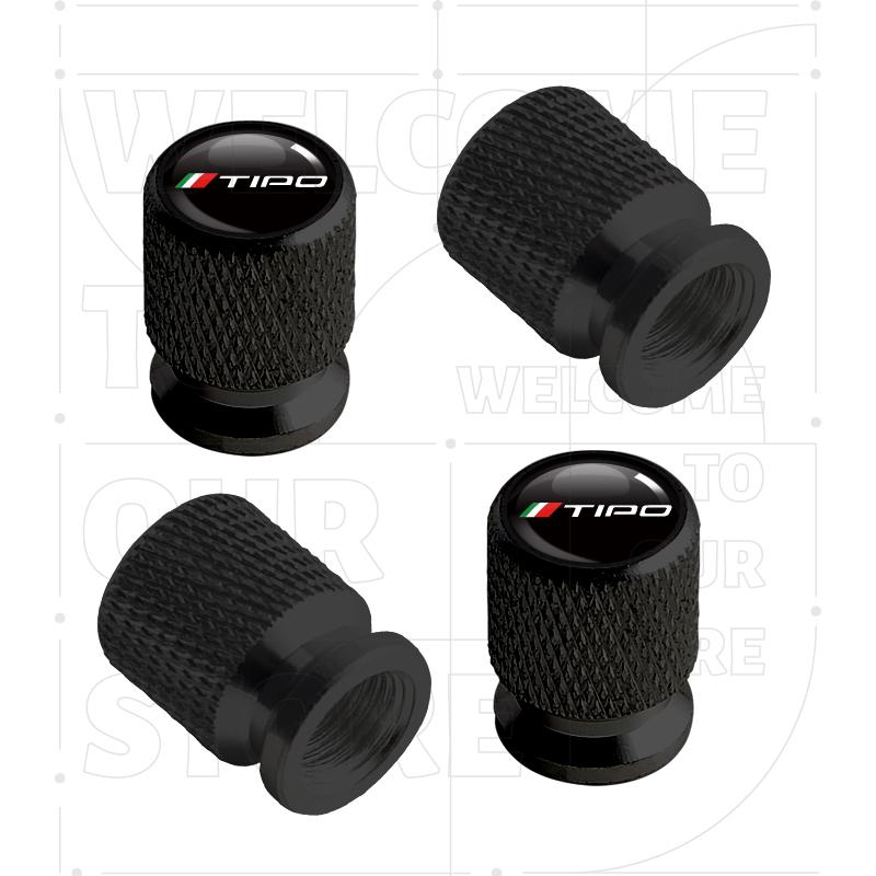 Für Panda Punto Tipo Italienische Flagge Abarth LOGO 4 Stück Auto Rad Reifen Ventil Aluminium Kappen Reifenventil Kappen Luftstaub Wasserdicht