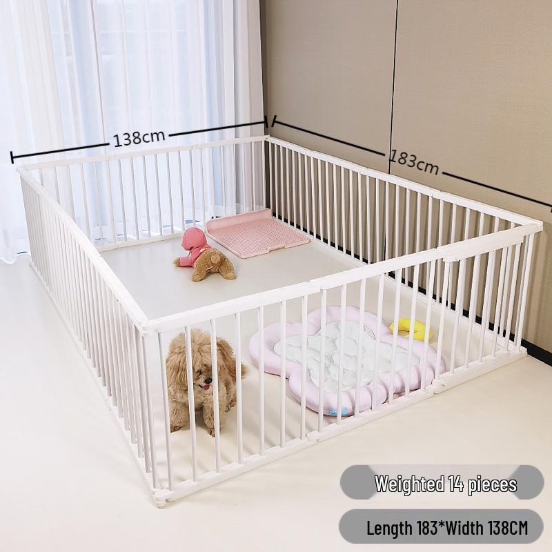 Meng Xiao Bao Indoor Pet Fence & Gate for Small To Medium Dogs and Rabbits