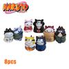 Captivating 8pcs Naruto Cat Action Figures Toys Anime Model Doll Kids Gift