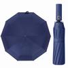 Tanosimi Folding Folding Automatic Opening and Super Suitable for Sunny and Rainy UV Typhoon 24 Double Ribs Double Navy Umbrella, Durable, Large,