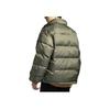 Vans Solid Color Stand Collar Cuffed Pocket Puffer Jacket Army Green Unisex VN000P32KCZ