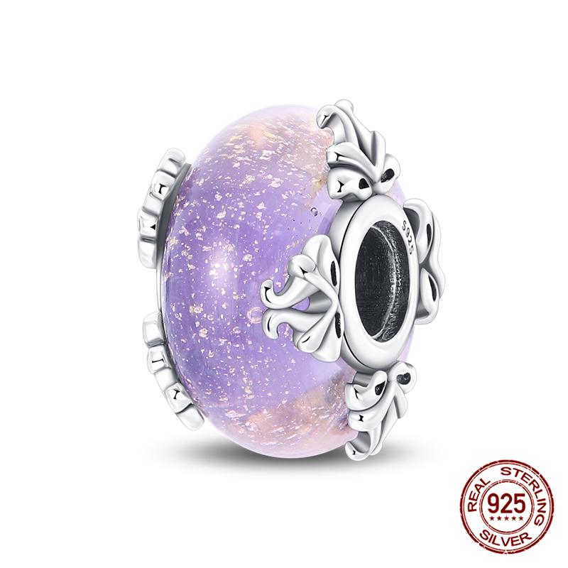 Original 100% Copper Ocean Blue Glass Beads Suitable Fororiginal Bracelet Diy Jewelry Making Women Gift