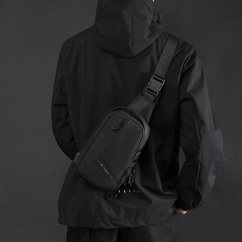 Large Capacity High Quality Nylon Men Chest Bag Outdoor Travel Shoulder Bag Waterproof Hiking Crossbody Messenger Bag