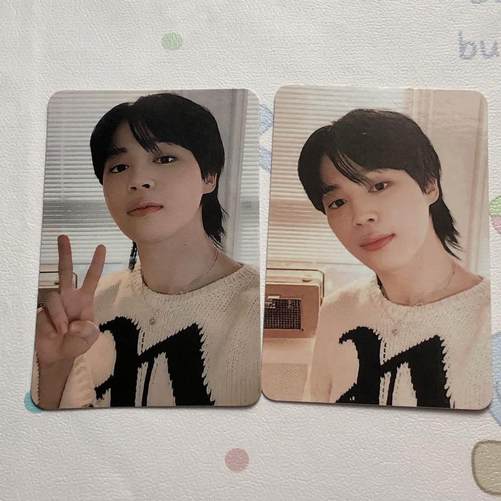 [USED] BTS Jimin Face Lucky Drop Trading Cards (2 Pieces)