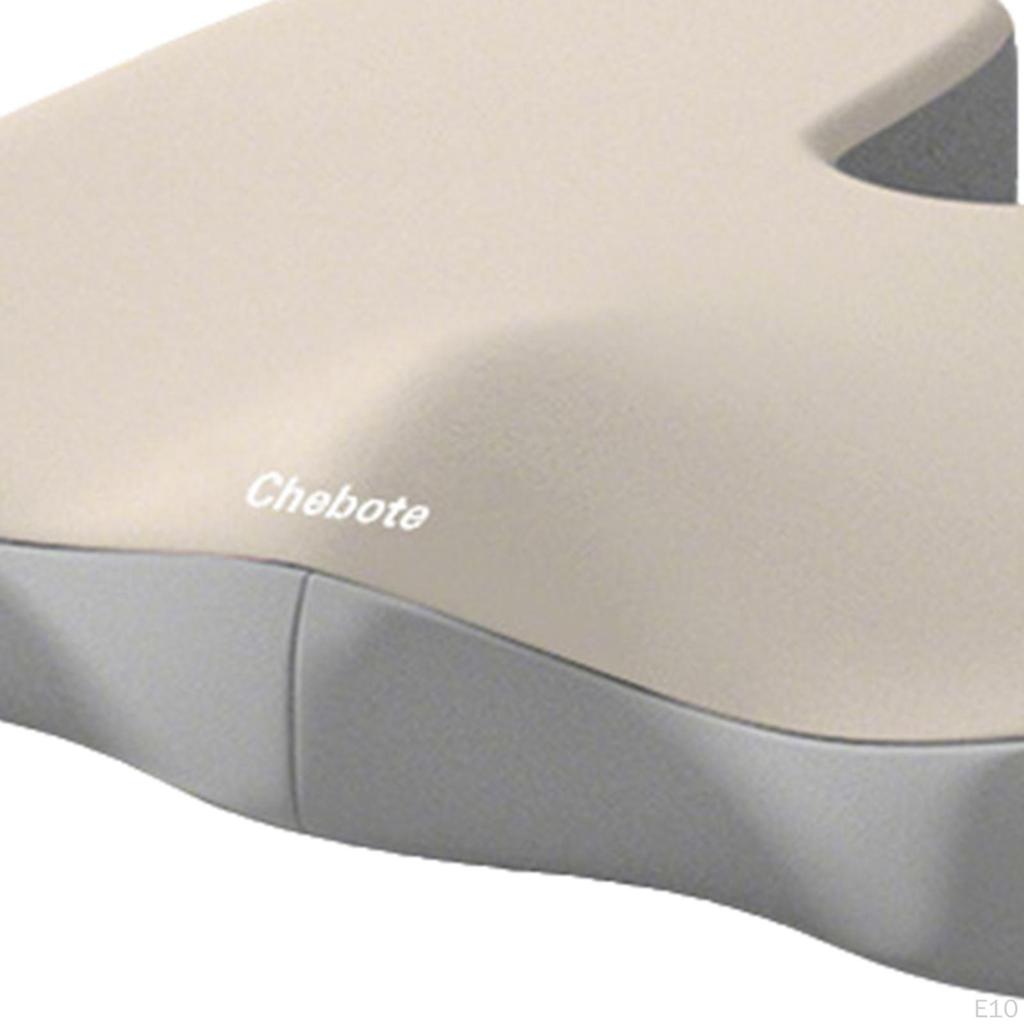 Foam Seat Cushion U Shape Ergonomic Support Breathable Polyester Filling Non-Slip Bottom for Office