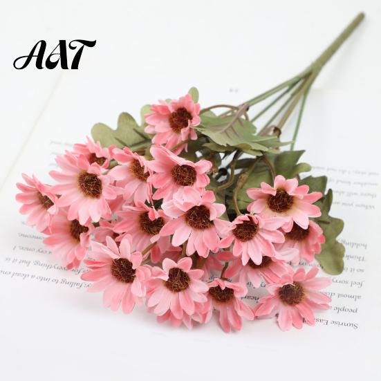 Lifelike Artificial Flowers for Home Decor Daisy Flowers, Realistic Plastic Floral Arrangements, Reusable Faux Flower Bouquet, Decorative Silk Wedding