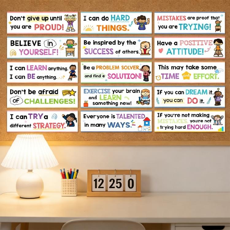 Pack of Colorful Thematic Learning Posters Creative Decors For Youngly Students Classroom Teaching Aids And Decoration