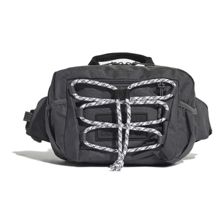 Adidas Originals Polyester Sports Fanny Pack Regular Unisex Solid Gray One Size