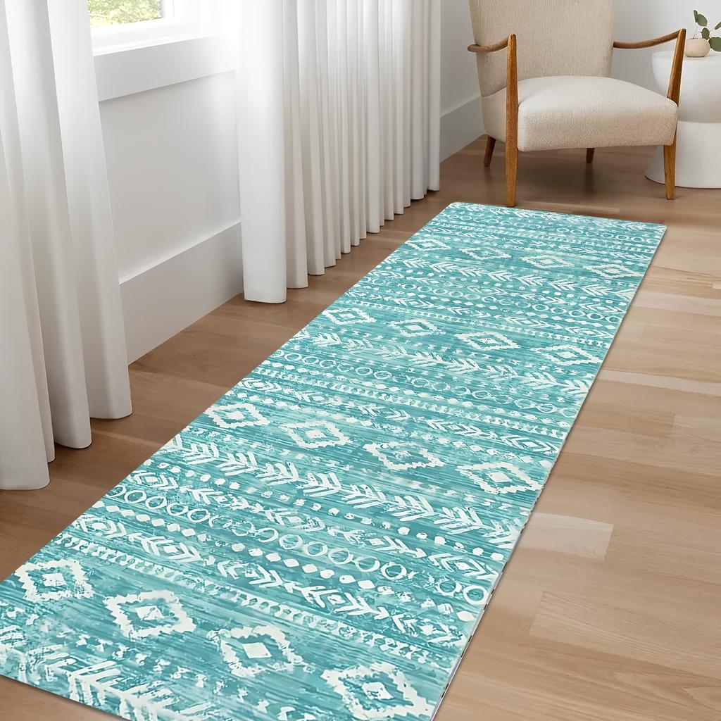 Kitchen Heart Chef Utensil Quote Print Floor Runner Non-Slip Decorative Kitchen Rug for Cooking Area Home Decoration