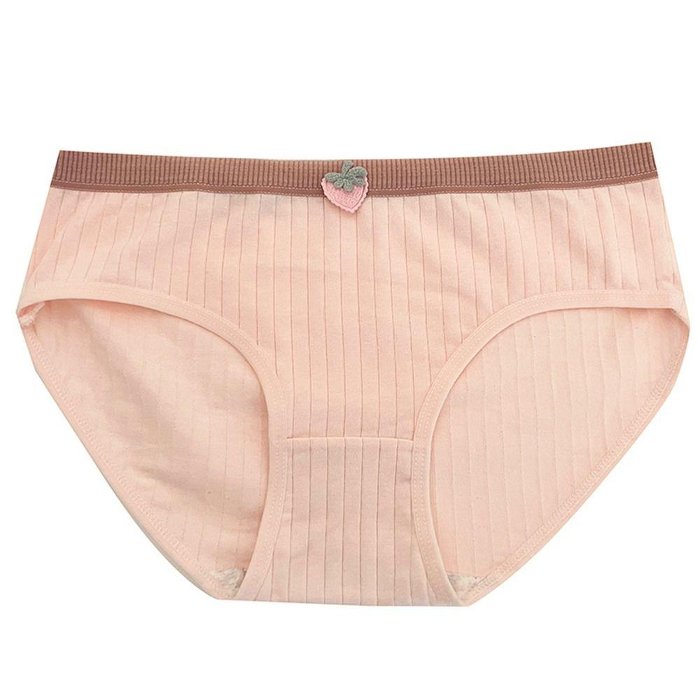 5Pcs Knitted Fabric Seamless Triangle Panties Large Size Mid Waist Underwear Comfortable Daily Wear
