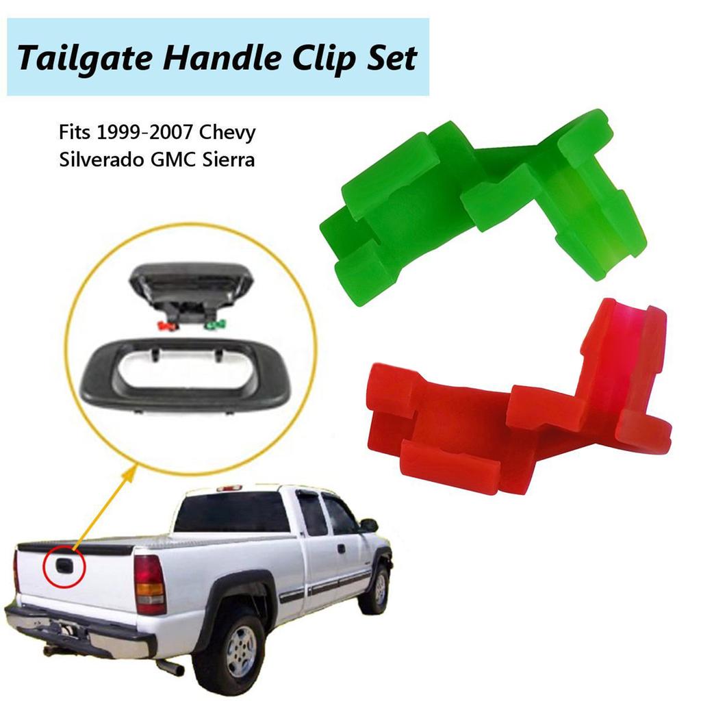 5 Pair Left and Right Tailgate Handle Rod Clips for OEM Handle Replacement Tailgate Handle Rod Clips