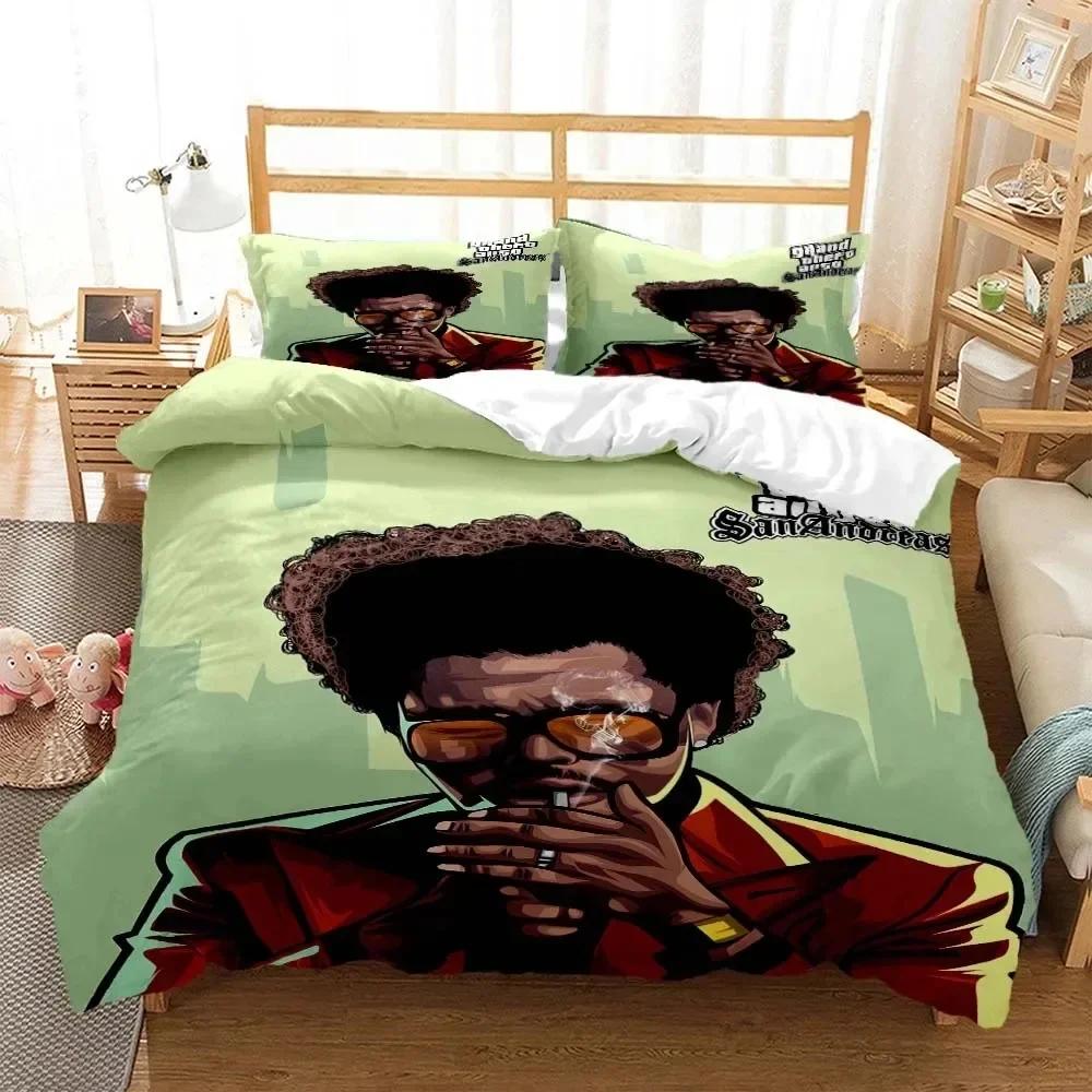 Comforter Die Weeknd Pop Singer 3D Fashion Printed Bedding Queen Bedding Set King Size Bedding Set Soft And Comfortable